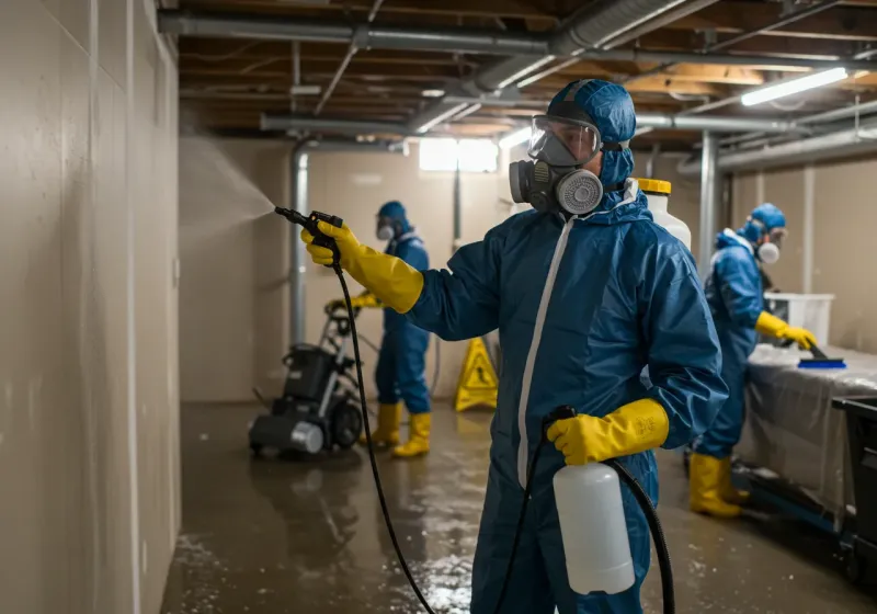 Basement Sanitization and Antimicrobial Treatment process in Thomas County, NE